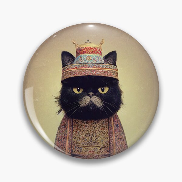 Item preview, anthropomorphic persian cat portrait - persian cat in traditional clothing v7 designed and sold by Catator.