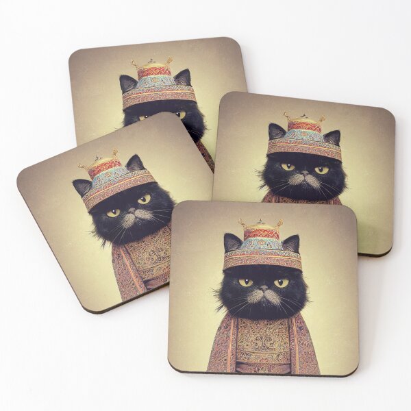 Item preview, anthropomorphic persian cat portrait - persian cat in traditional clothing v7 designed and sold by Catator.