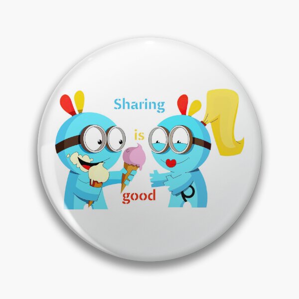 Item preview, Sharing Is Good Cute Cartoon Design designed and sold by Thonja.