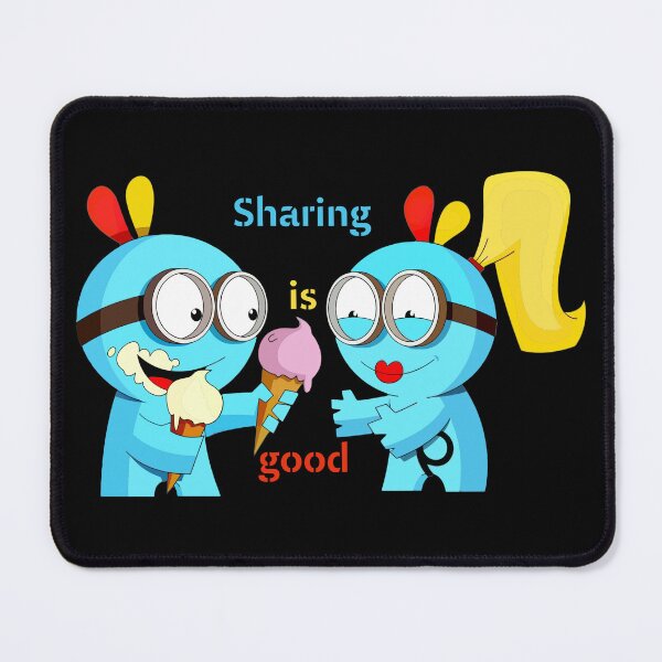 Item preview, Sharing Is Good Cute Cartoon Design designed and sold by Thonja.