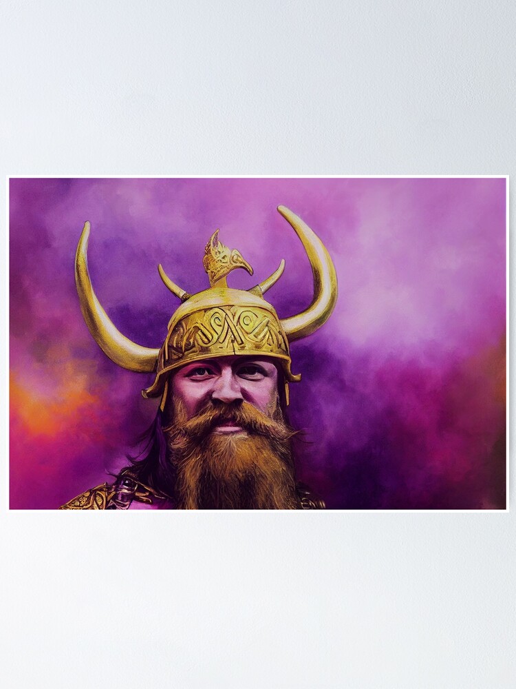 Minnesota Vikings Skol Helmet Poster for Sale by originalnickb