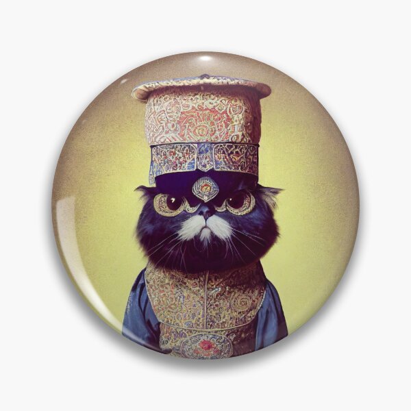 Item preview, anthropomorphic persian cat portrait - persian cat in traditional clothing v8 designed and sold by Catator.