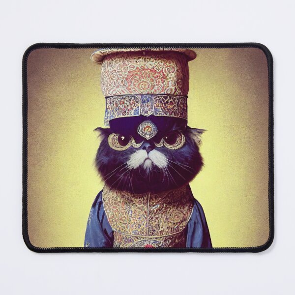 Item preview, anthropomorphic persian cat portrait - persian cat in traditional clothing v8 designed and sold by Catator.