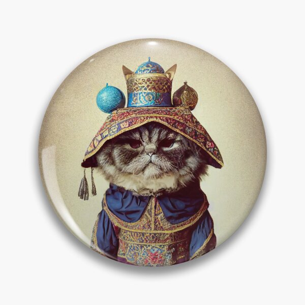 Item preview, anthropomorphic persian cat portrait - persian cat in traditional clothing v9 designed and sold by Catator.