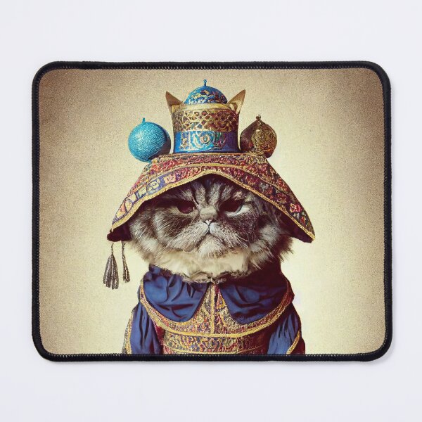 Item preview, anthropomorphic persian cat portrait - persian cat in traditional clothing v9 designed and sold by Catator.