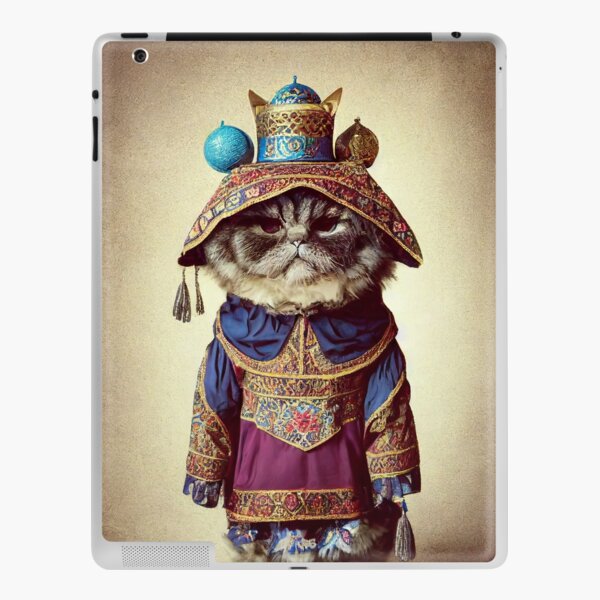 anthropomorphic cat portrait - persian cat professor wearing a