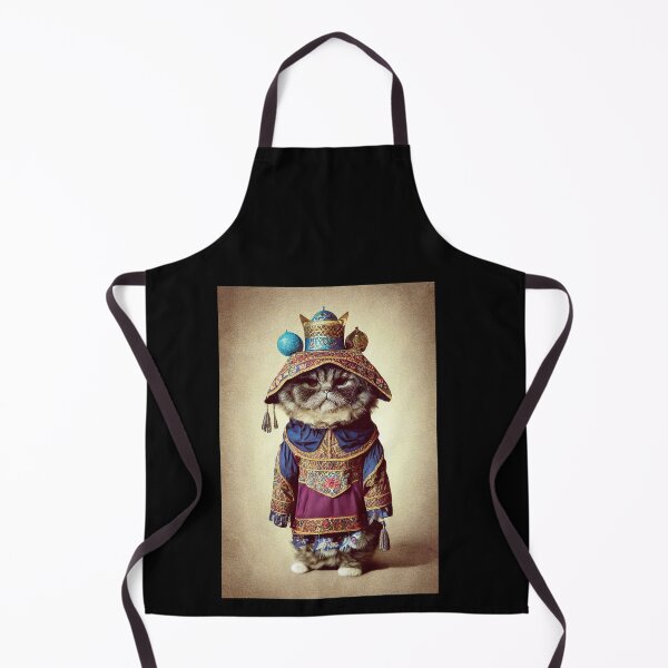 Item preview, anthropomorphic persian cat portrait - persian cat in traditional clothing v9 designed and sold by Catator.