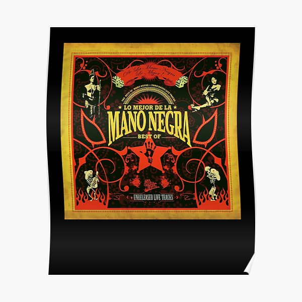 "Mano Negra Lo Mejor De La Mano Negra 1 Album Cover" Poster for Sale by