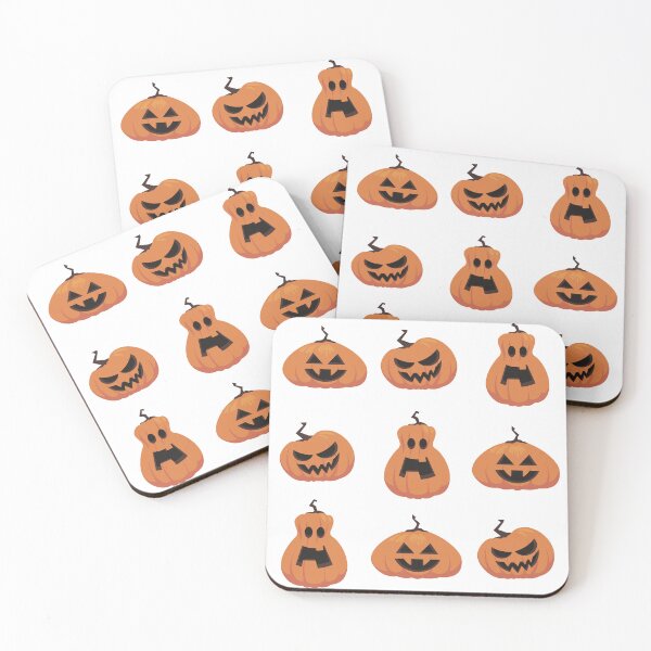 Item preview, Carved pumpkins with evil scary scary faces for Halloween designed and sold by Art-of-Rory.