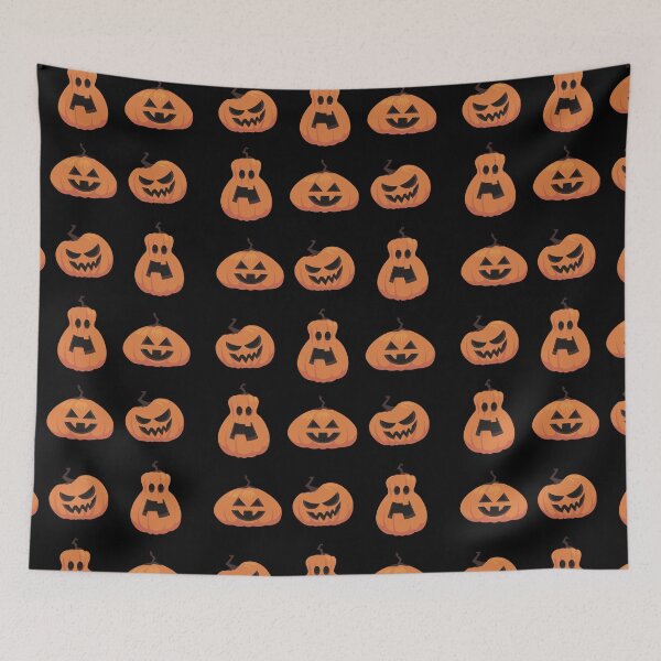 Item preview, Carved pumpkins with evil scary scary faces for Halloween designed and sold by Art-of-Rory.
