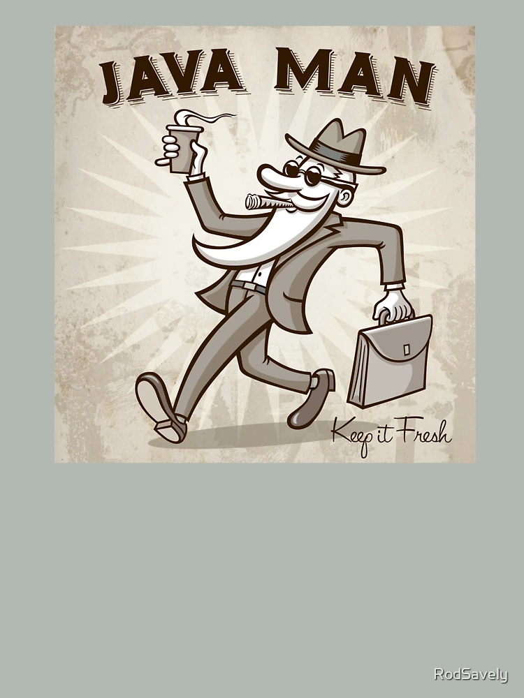 Thumbnail 4 of 4, Boxy T-Shirt, Retro Java Man designed and sold by RodSavely.