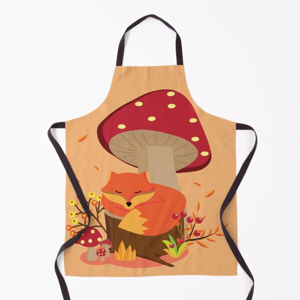 Item preview, Cozy Autumn Vibe with Sleeping Fox | Autumn Giant Mushroom with sleeping fox designed and sold by delively-Dewi.