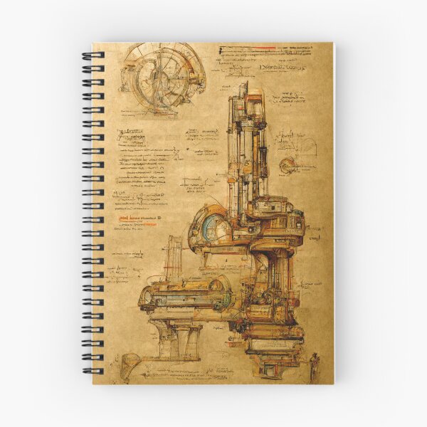 Item preview, Fantasy DaVinci Engineering Drawing of an Idea #2 designed and sold by MyArtonStuff.