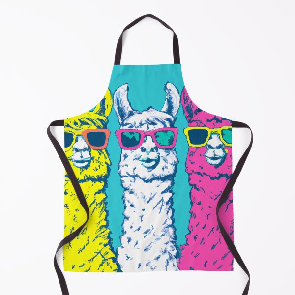 Item preview, Too cool for school - Llama retro screen print designed and sold by ParrotPartyArt.