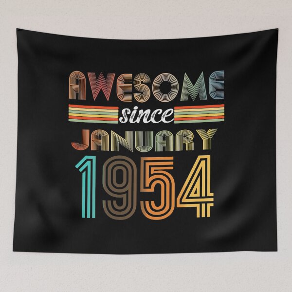 Item preview, 68 Year Old Awesome Since January 1954 68th Birthday designed and sold by impartialfurnit.