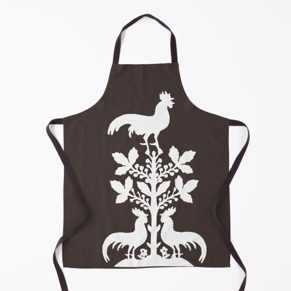 Artikelvorschau, Märchenhaftes Germany Hähne Vögel Scherenschnitt Silhouette weiß entworfen und verkauft von G-M-Designs.