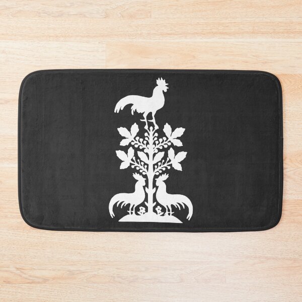 Item preview, Fairytale Germany roosters birds paper cut silhouette white designed and sold by G-M-Designs.