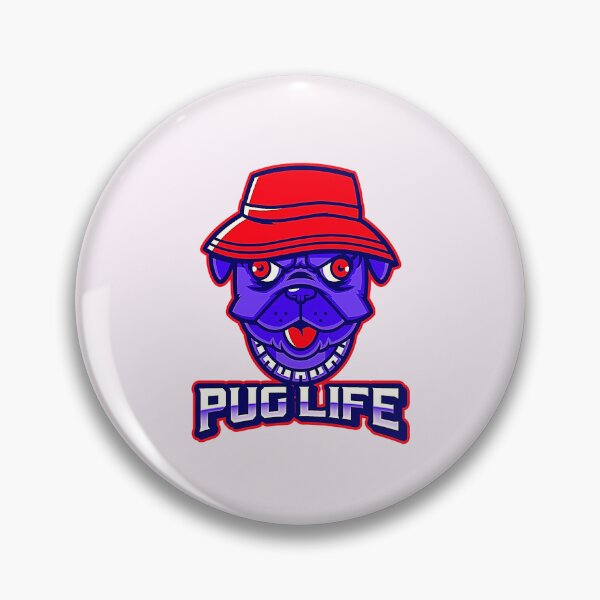 Artikelvorschau, PugLife Rot und Blau entworfen und verkauft von Rorulent.