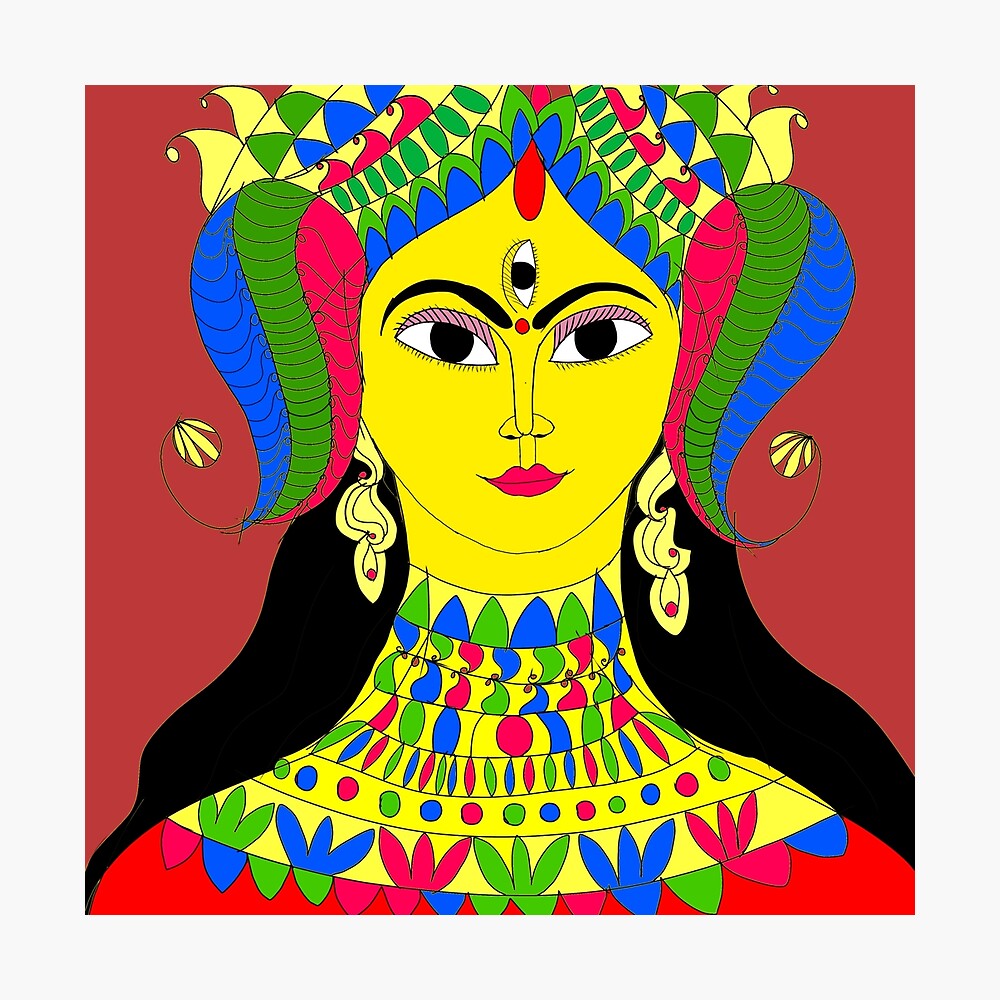 Maa Durga Puja face art special Maa Durga Puja face art special