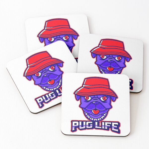 Item preview, PugLife Red and Blue designed and sold by Rorulent.
