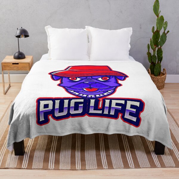 Item preview, PugLife rojo y azul designed and sold by Rorulent.