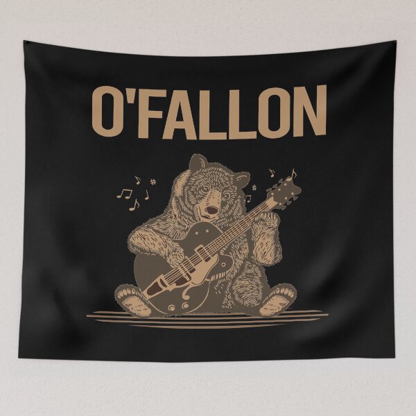 Item preview, Bear With Guitar O'Fallon designed and sold by BloodMoneyTwit.