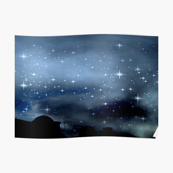 Clear Starry Night © Poster