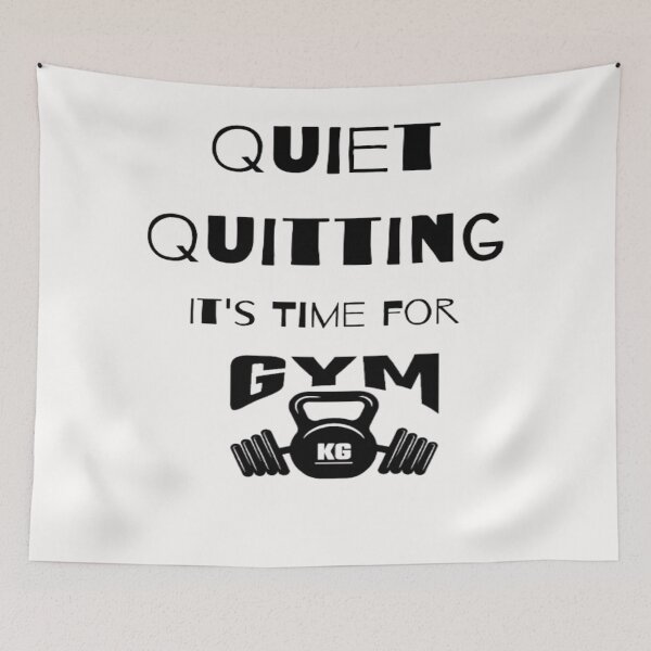 Item preview, trendy funny Quiet Quitting its time for gym designed and sold by Cameron Carter.