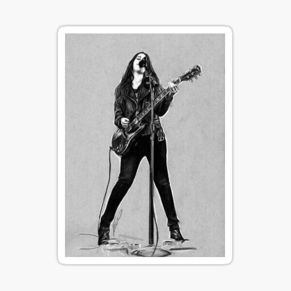 Danielle Haim Drawing Sticker