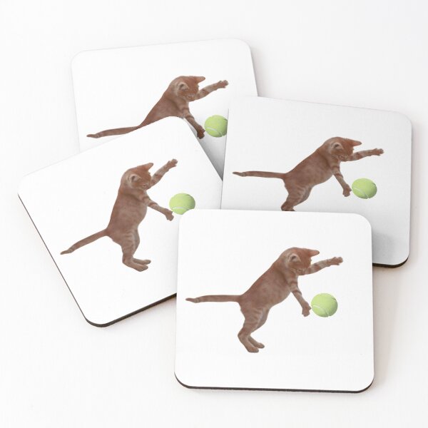 Item preview, Cat Playing With a Tennis Ball designed and sold by BigCityTennis.