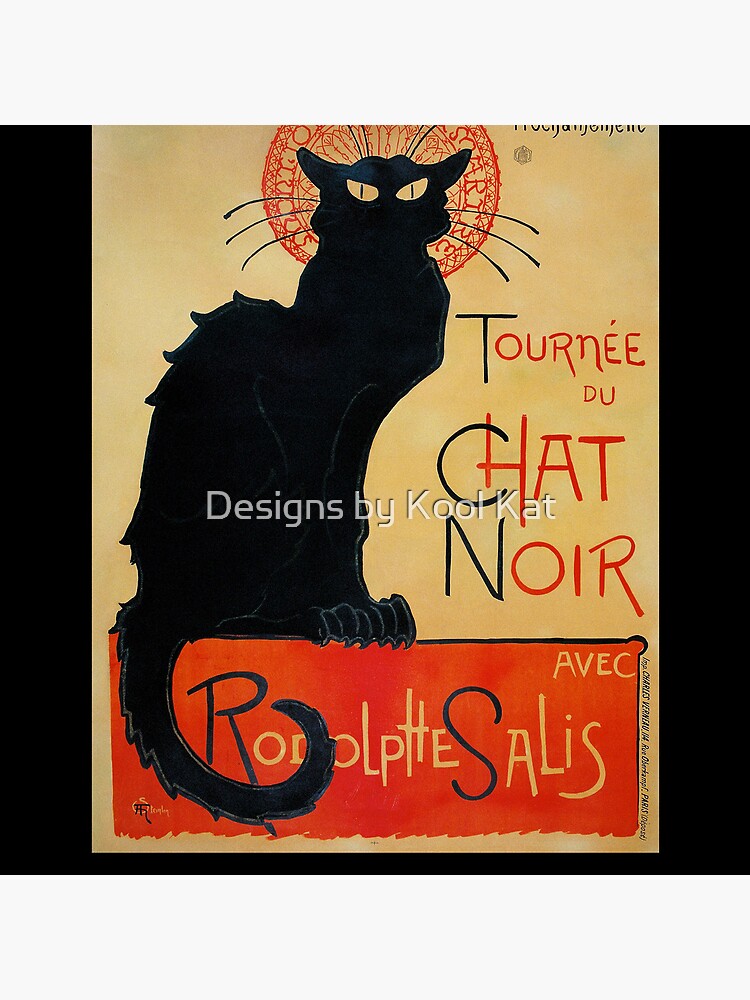 Tournee Du Chat Noir By Théophile Steinlen Vintage French Advertising Poster Clock For Sale By