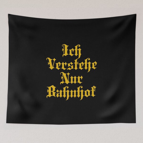 Item preview, Ich Verstehe Nur Bahnhof - I Only Understand Train Station - German Phrases designed and sold by JourneyCreative.