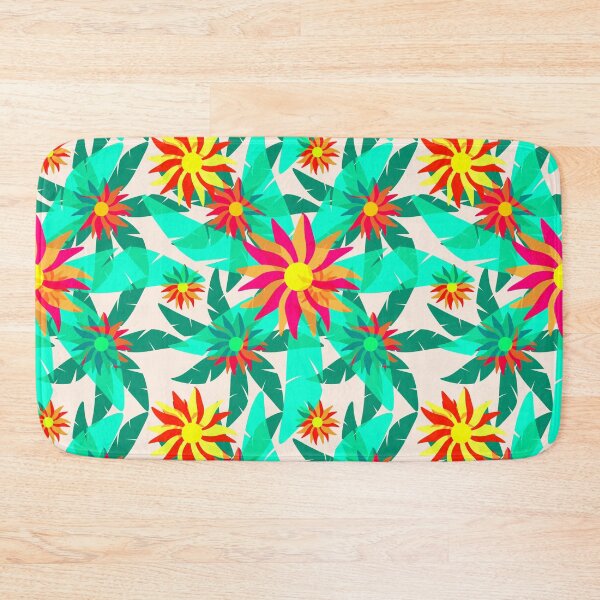 Item preview, Palms and Flowers Pattern 2 designed and sold by JoanNinjaHen.