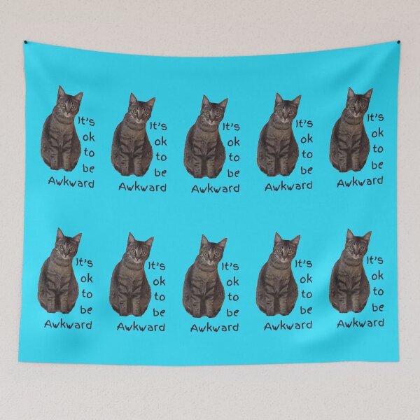 Item preview, Awkward Kitty  designed and sold by Amanda1775.