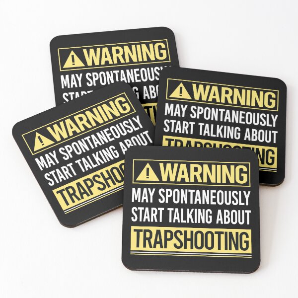 Item preview, Warning About Trapshooting Trap Shooting Clay Target Shooting designed and sold by WrightTrouble.