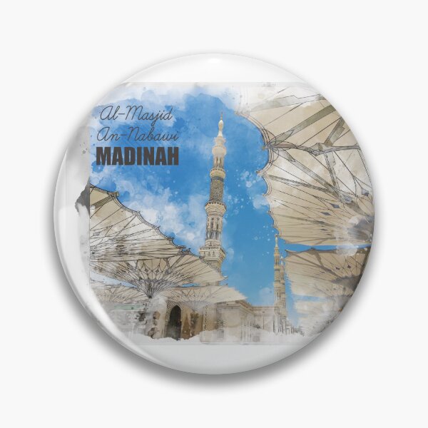 Vista previa del artículo con la obra «Al-Masjid An Nabawi en Medina La Ciudad Santa», diseñado y vendido por MMStorage.