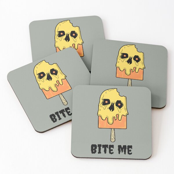 Item preview, Bite me skeleton popsicle designed and sold by SushiAnn.
