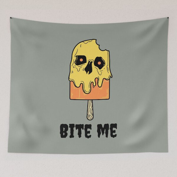 Item preview, Bite me skeleton popsicle designed and sold by SushiAnn.