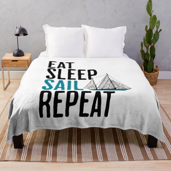 Item preview, Eat Sleep Sail Repeat - Sailing Humor designed and sold by AlanPhotoArt.