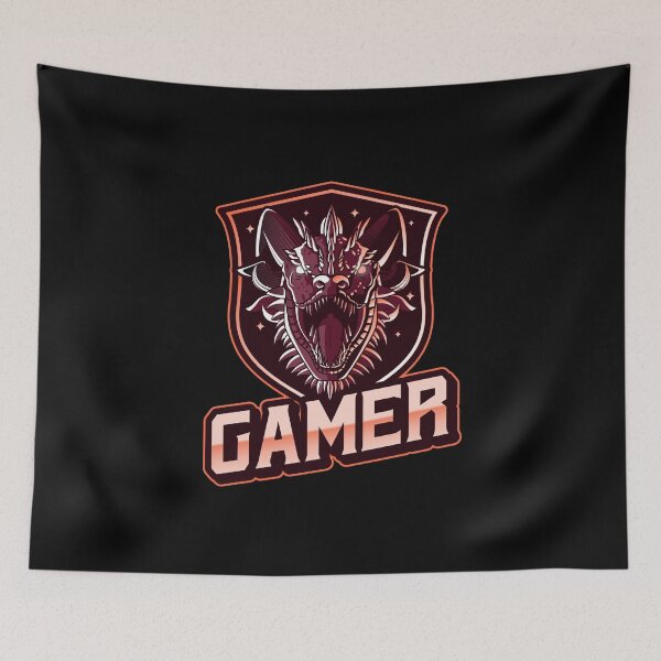 Item preview, Gamer with Aggressive Destroyer Dragon designed and sold by PRIVARSHU.