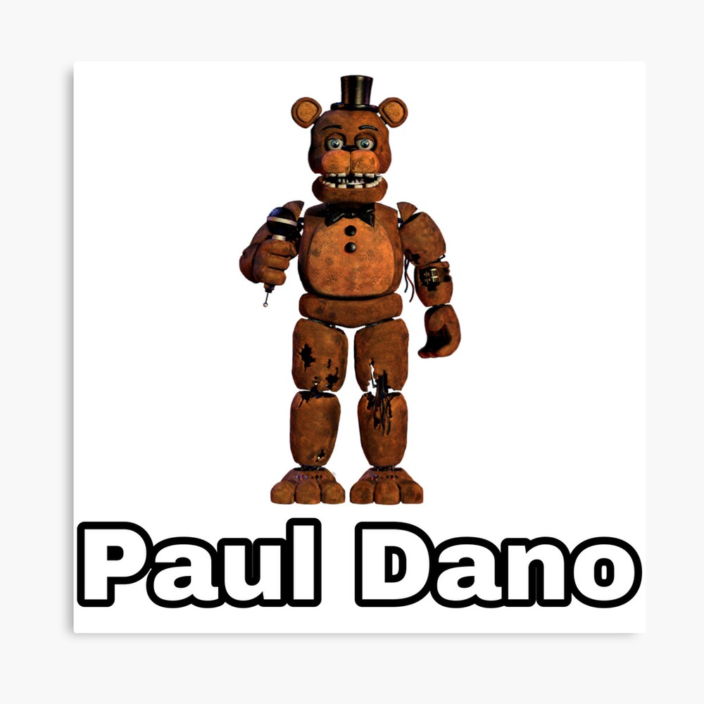 Ironic FNAF Paul Dano Freddy Fazbear T-shirt Design