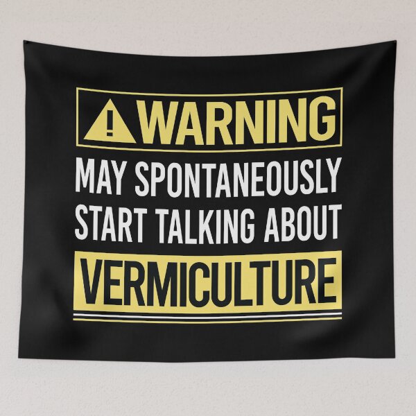 Item preview, Warning About Vermiculture Worm Farming Farmer Vermicompost Vermicomposting designed and sold by WrightTrouble.