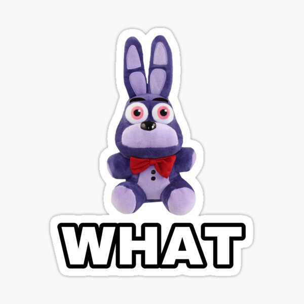 Artikel-Vorschau von "WAS" Ironisches lustiges FNAF Bonnie Plüsch Meme T-Shirt, designt und verkauft von sailorwiitch.