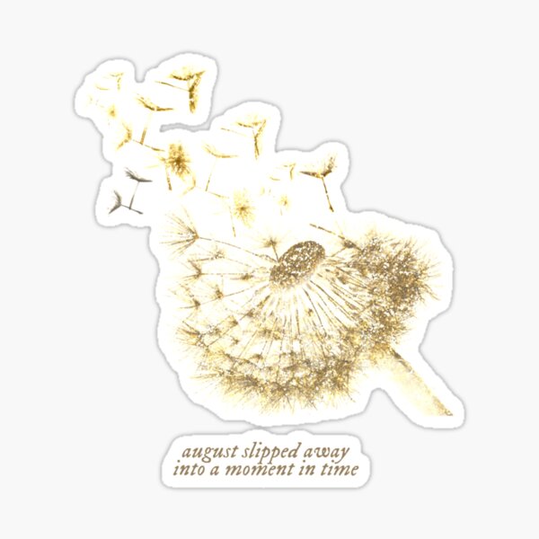 "Taylor Swift Folklore August " Sticker for Sale by IdagoDesignn