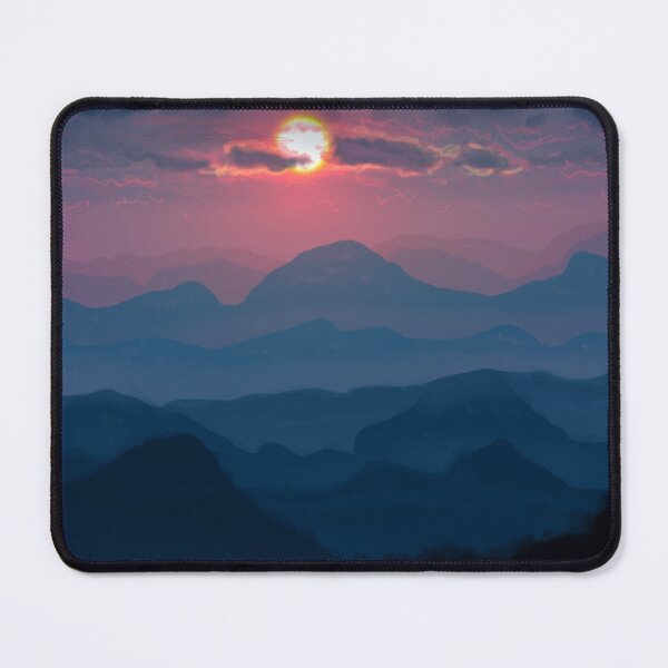 Item preview, Sunset Over Distant Mountains and Hills designed and sold by AfropunkDesigns.
