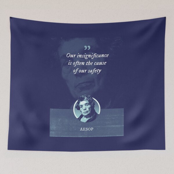 Item preview, Aesop - Our insignificance is often the cause of our safety designed and sold by Syahrasi.