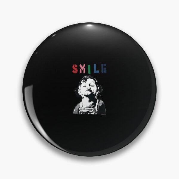 Item preview, Banksy graffiti Quote SMILE with girl not smiling Girl Power resistance HD HIGH QUALITY ONLINE STORE designed and sold by codiconxe.