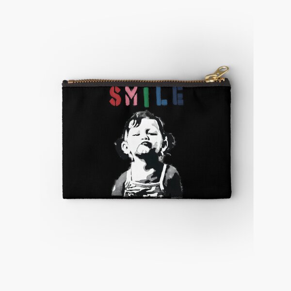 Item preview, Banksy graffiti Quote SMILE with girl not smiling Girl Power resistance HD HIGH QUALITY ONLINE STORE designed and sold by codiconxe.