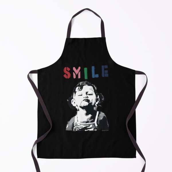 Item preview, Banksy graffiti Quote SMILE with girl not smiling Girl Power resistance HD HIGH QUALITY ONLINE STORE designed and sold by codiconxe.