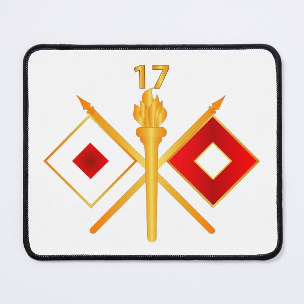 Item preview, Army - 17th Signal Battalion w Unit Number - Branch wo Txt designed and sold by Military Insignia Products.
